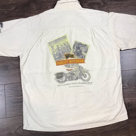 Harley-Davidson Motorcycles Vintage 90s Limited Edition Nostalgia Series Shirt L - Picture 10 of 10